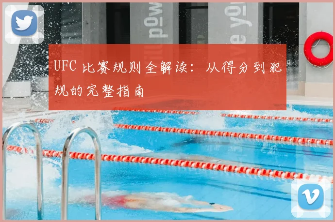 UFC 比赛规则全解读:从得分到犯规的完整指南