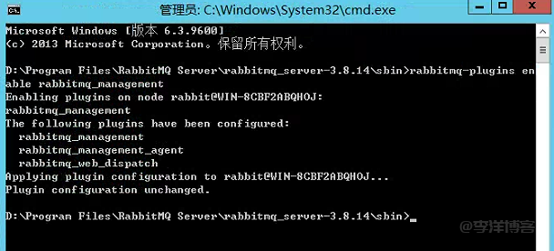 Windows 系统中安装 RabbitMQ-3.8 和 Erlang-23.2 插件遇到的问题及解决方法